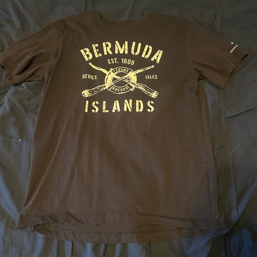 Bermuda Islands Graphic Tee in Brown